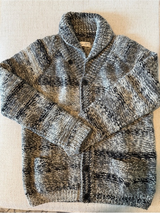 Yigal Azrouel Other - Yigal Azrouel Gray Marled Shawl Collar Cardigan